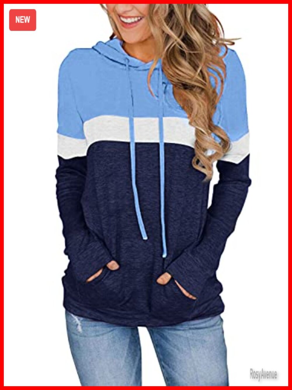 Women's Long Sleeve Hoodie Pullover Sweatshirt Lightweight Casual Top